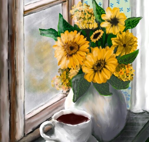 Sunflower and Coffee